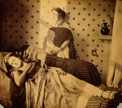 イザベラグレースとクレメンティーナモードの写真研究、1853年〜4年 作： Viscountess Hawarden