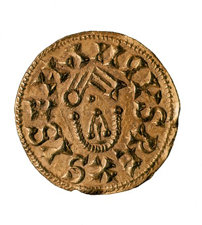 7世紀にスペインのタラコで鋳造されたシセナンド王のトレミシス（またはトリエンス）（コイン 作： Visigothic