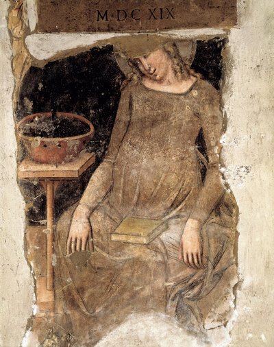 妊娠中の処女」断片（フレスコ画 作： Vitale da Bologna