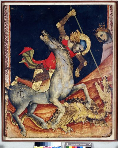 ドラゴンを殺す聖ジョージ 作： Vitale da Bologna