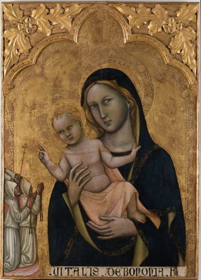 鞭打ちの聖母、1350年頃。 作： Vitale da Bologna