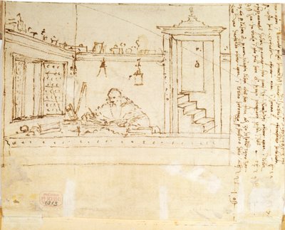 手にペンを持った哲学者、1502-1505 作： Vittore Carpaccio