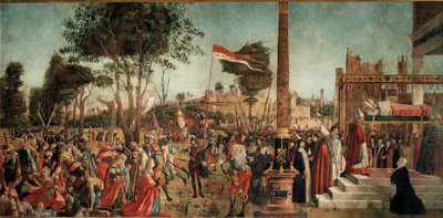 聖ウルスラの人生のサイクル：巡礼者の殉教と聖ウルスラの葬儀 作： Vittore Carpaccio