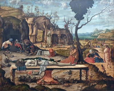ドイツ語：Die Grabbereitung Christi キリストの墓の準備 作： ヴィットーレカルパッチョ