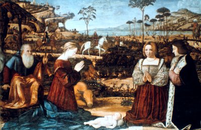 1505人の2人のドナーがいる聖家族 作： Vittore Carpaccio