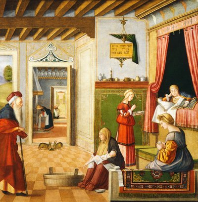 Neitsyt syntymä 作： Vittore Carpaccio