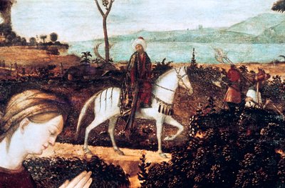 神聖な家族、詳細 作： Vittore Carpaccio