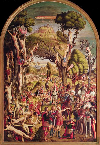 アララト山での1万人の殉教者のはりつけと賛美 作： Vittore Carpaccio
