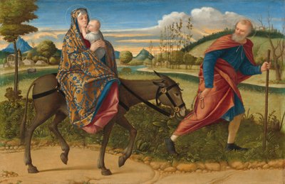 1515年頃の「エジプトへの逃避行」。 作： Vittore Carpaccio