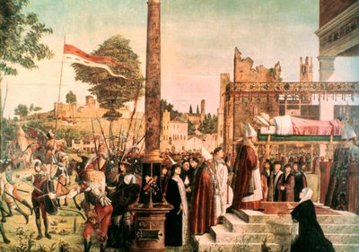 聖ウルスラの伝説：聖ウルスラの殉教と葬儀、1493 作： Vittore Carpaccio