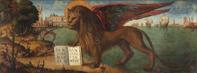 サン・マルコのライオン』カルパッチョ、ヴィットーレ（1460-1526）作。テンペラ、キャンバス 作： Vittore Carpaccio