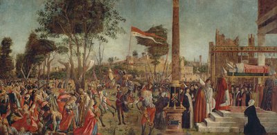 聖ウルスラサイクルからの巡礼者の殉教と聖ウルスラの葬式 作： Vittore Carpaccio