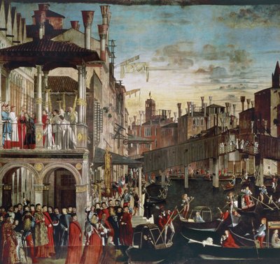 リアルト橋の真の十字架の遺跡の奇跡、1496年 作： Vittore Carpaccio
