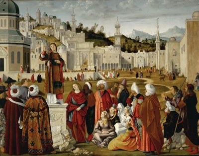 エルサレムでの聖シュテファンの説教 作： Vittore Carpaccio