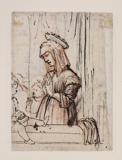 聖ヨハネで幼児のキリストを崇拝する聖母、1480年代後半-1490年代初頭 作： Vittore Carpaccio