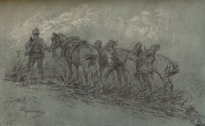 Vittorio Guaccimanni、c1900によるチョーク研究 作： Vittorio Guaccimanni