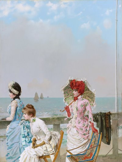 昼は海で 作： Vittorio Matteo Corcos