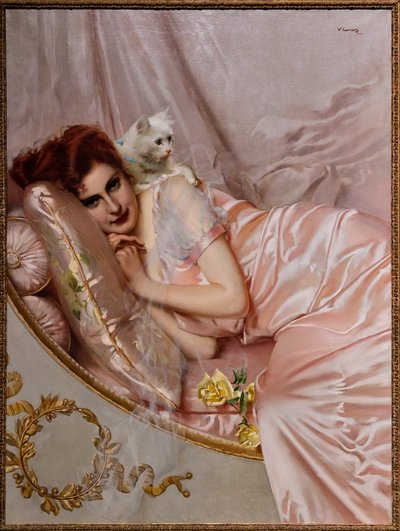 ソファーで 作： Vittorio Matteo Corcos