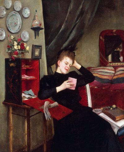 甘い思い出、ヴィットリオ マッテオ コルコス (1859-1933) 作、キャンバスに油彩、50x61 cm 作： Vittorio Matteo Corcos