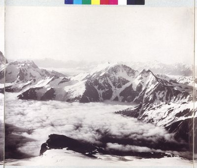 エルブルス山頂からのパノラマX線写真 作： Vittorio Sella