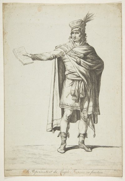 1794年、フランス国民の代表としてオフィスに立つ。 作： Vivant Denon