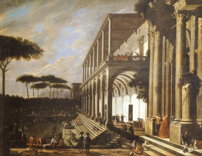 ヴィヴィアーノ・コダッツィ作「ポッジョーレ荘での饗宴」（1604年頃～1670年頃 作： Viviano Codazzi