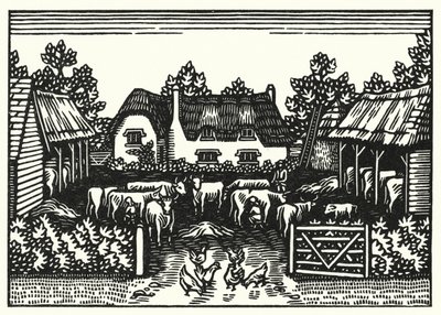 トーマス・ハーディの「Tess Of The DUrbervilles」のイラスト（彫刻）。 作： Vivien Gribble
