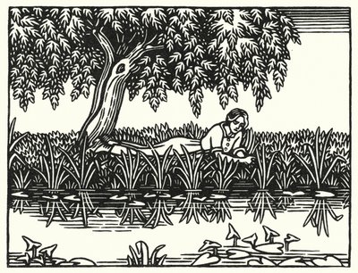 トーマス・ハーディの「Tess Of The DUrbervilles」のイラスト（彫刻）。 作： Vivien Gribble