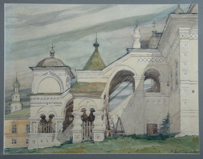 ソリカムスクのトリニティ教会、1909 年 作： Vladimir Alexandrovich Plotnikov