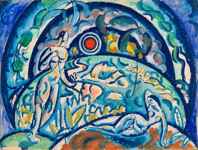 アダムとイヴ」1910年～1911年 作： Daniel Vladimir Baranoff Rossine