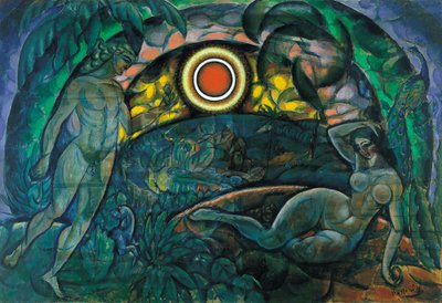 アダムとイブ、1912 作： Daniel Vladimir Baranoff Rossine