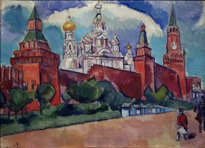 モスクワの赤の広場、1910年代 作： Daniel Vladimir Baranoff Rossine