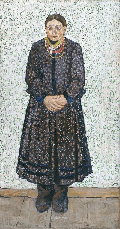 ウクライナの農民女性、1910-1911年 作： Vladimir Davidovich Burliuk