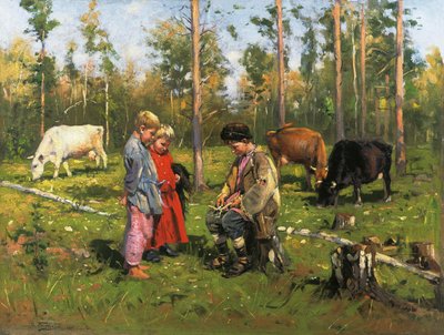 シェパード・ボーイズ、1903-1904 作： Vladimir Egorovic Makovsky