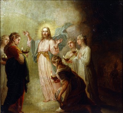 La parabole des vierges folles et des vierges sages - "The Parable of the wise and foolish virgins par Vladimir Lukich Borovikovsky 作： Vladimir Lukich Borovikovsky