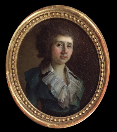 作家ヴァシリー V. カプニスト (1757 または 1758-1823) の肖像。 （著者ヴァシリー・V・カプニストの肖像）。 Vladimir Lukich Borovikovsky (ou Borovikovski) (1757-1825) による絵画。 ユイル・シュル・トワル 作： Vladimir Lukich Borovikovsky