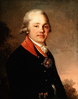 アレクサンドル・ドミトリーヴィチ・アルセーニエフ（1766-1823）の肖像 作： Vladimir Lukich Borovikovsky