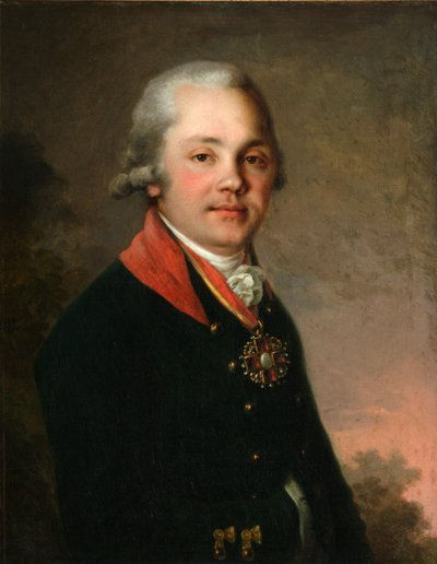 アレクサンドル・ドミトリエビッチ・アルセニエフの肖像、1796-1797 作： Vladimir Lukich Borovikovsky