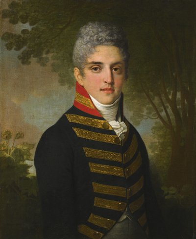 Ardalion Petrovich Novosiltsevの肖像、1807 作： Vladimir Lukich Borovikovsky