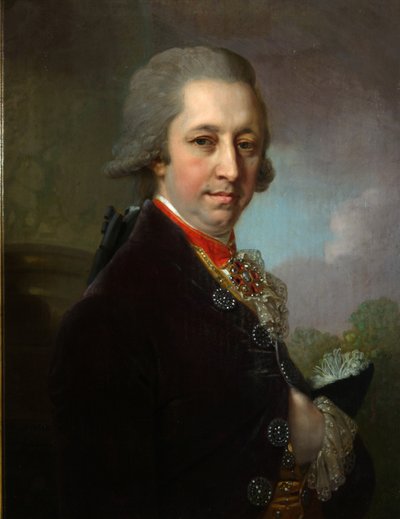 イヴァン・ミハイロビッチ・ヤコブレフの肖像、1800 作： Vladimir Lukich Borovikovsky