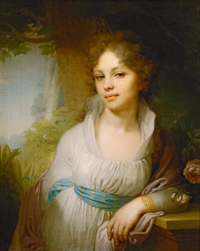 マリア・ロプキナの肖像、1797 作： Vladimir Lukich Borovikovsky