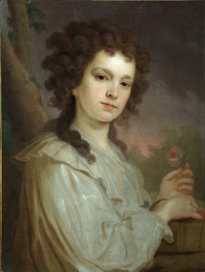 オルガ・クズミニチュナ・フィリポワの肖像1772-1829、1790 作： Vladimir Lukich Borovikovsky