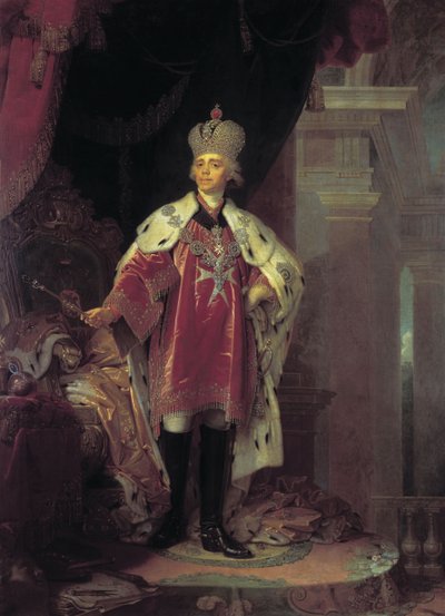 ポール1世の肖像、1800年 作： Vladimir Lukich Borovikovsky