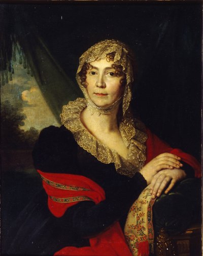 ナタリア王女の肖像アレクサンドロフナフォンブクシェーフェデン1758〜1808年、アレクセイバ生まれ、1790年代 作： Vladimir Lukich Borovikovsky