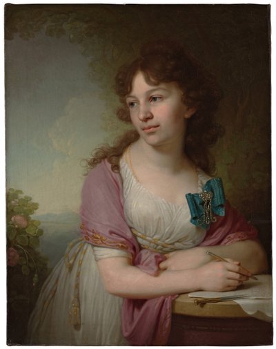 エカテリーナ王女の肖像アレクシエヴナドルゴルコヴァ1781-1860、ヴァシーリエヴァ伯爵、1798年 作： Vladimir Lukich Borovikovsky