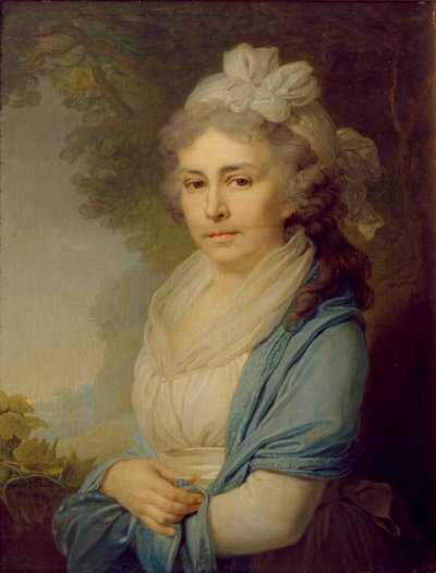 Yelizaveta Ivanovna Neklyudova 1773-1796の肖像、néeLevashova、1798 作： Vladimir Lukich Borovikovsky