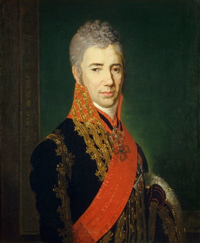 クラウンエクリーセルゲイイリイチムカノフ1762-1842の肖像 作： Vladimir Lukich Borovikovsky