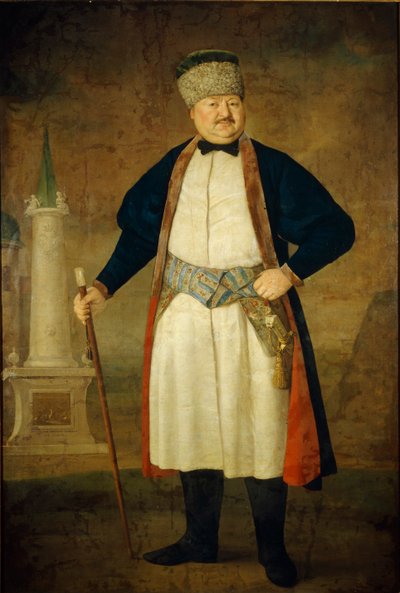 Pavel Yakovlevich Rudenkoの肖像、1778年 作： Vladimir Lukich Borovikovsky