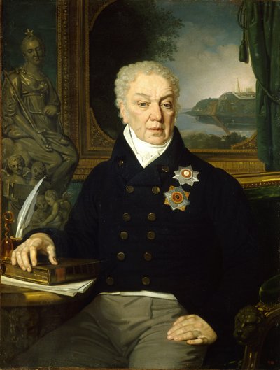 国務長官ドミトリプロコフィエヴィッチトロシュチンスキーの肖像1754-1829、1819 作： Vladimir Lukich Borovikovsky
