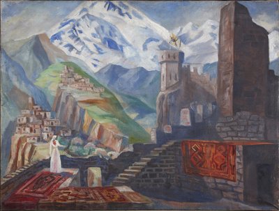 A. アレクサンドロフによるオペラ ベーラの舞台デザイン、1946 年 作： Vladimir Vladimirovich Dmitriyev